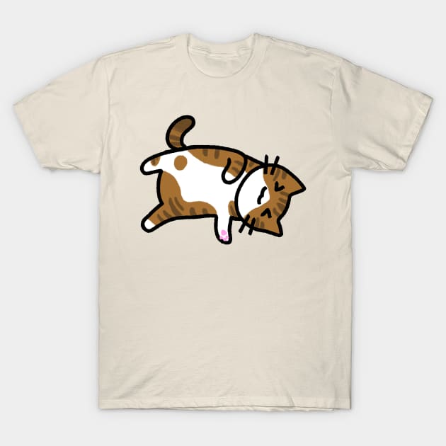 Cinnamon - Brown + White Tabby T-Shirt by ncprocter